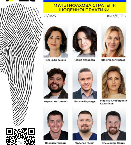 Група<br>лекторів Української Академії Естетичної Стоматології